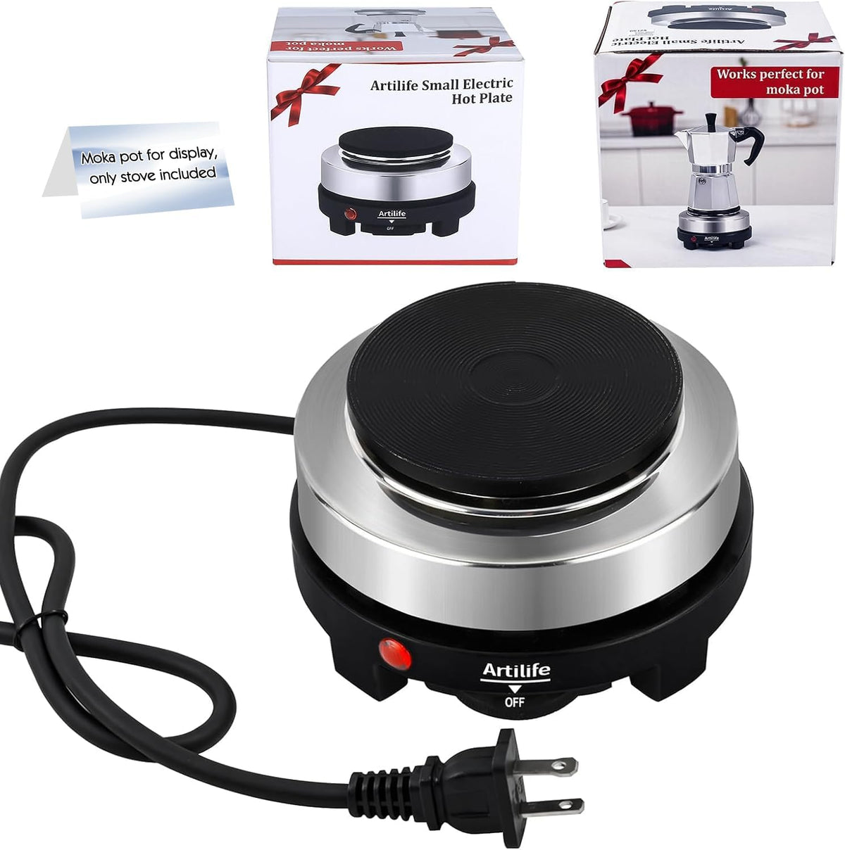 Artilife Mini Electric Hot Plate