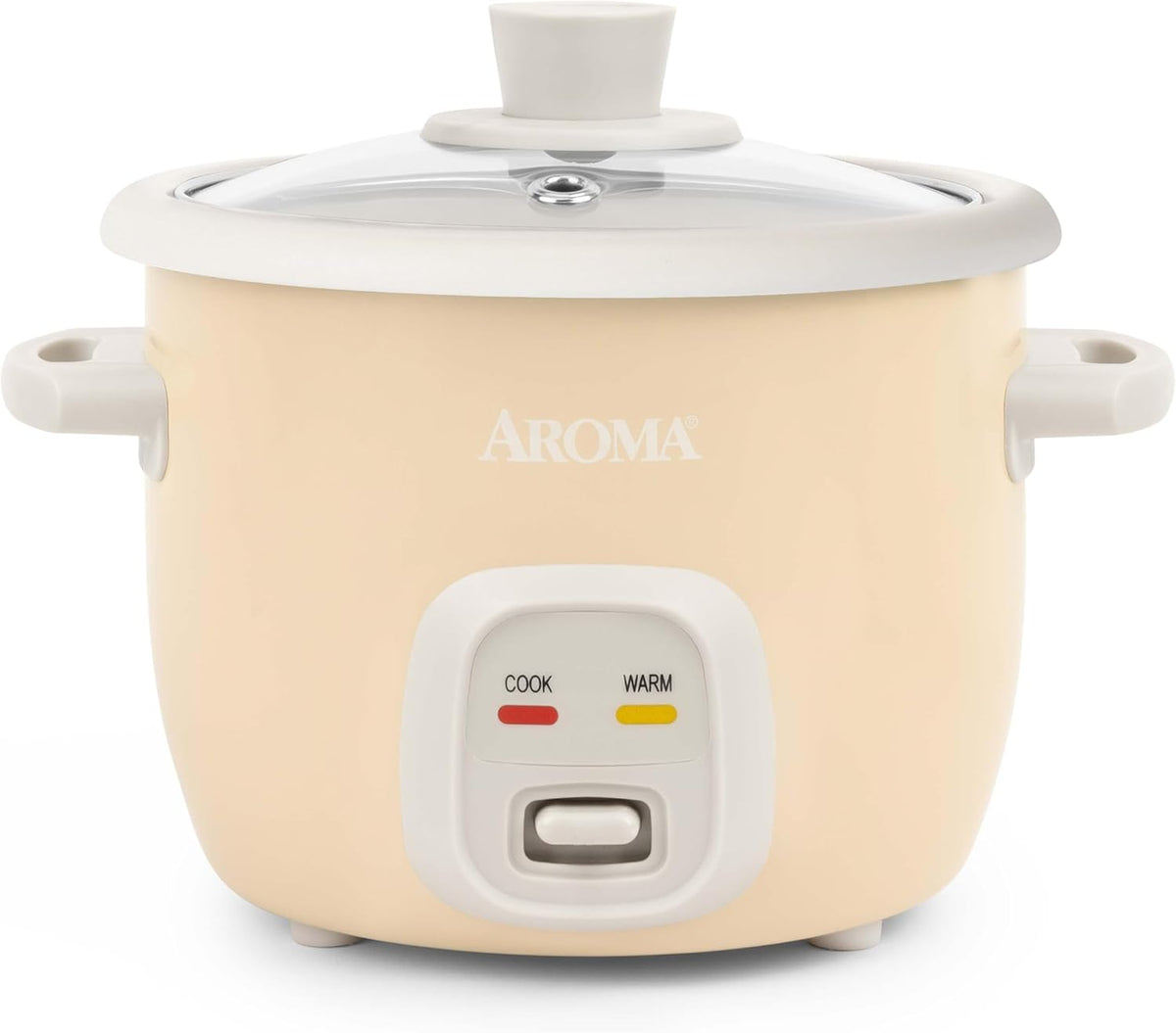 AROMA Mini Rice Cooker in Milk Tea