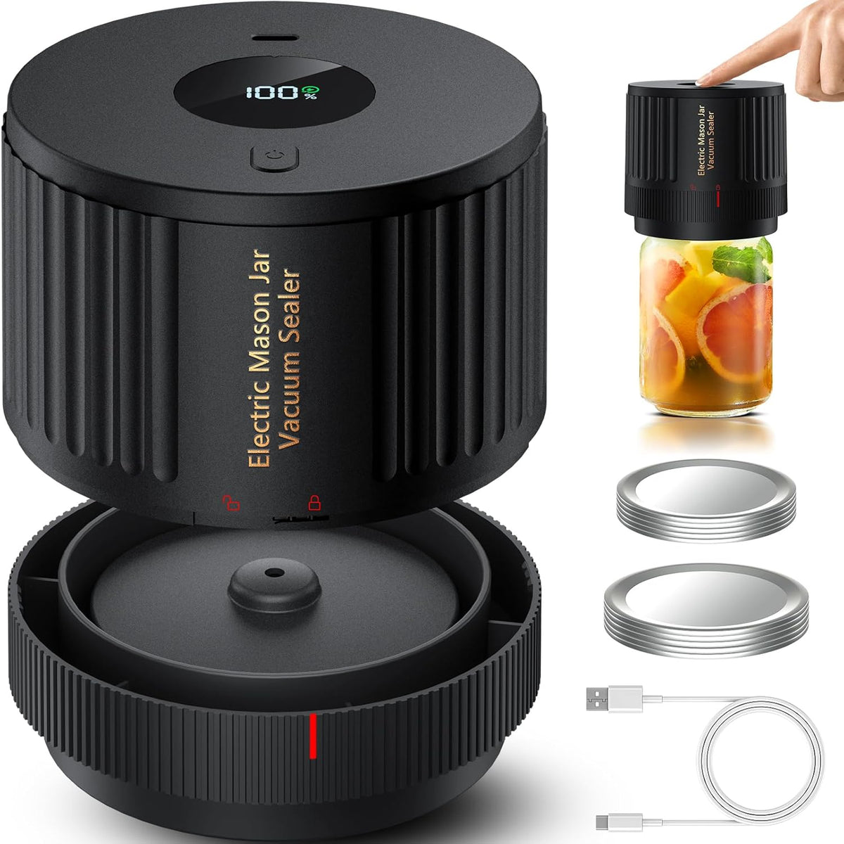 LOVE MOMENT Mason Jar Vacuum Sealer