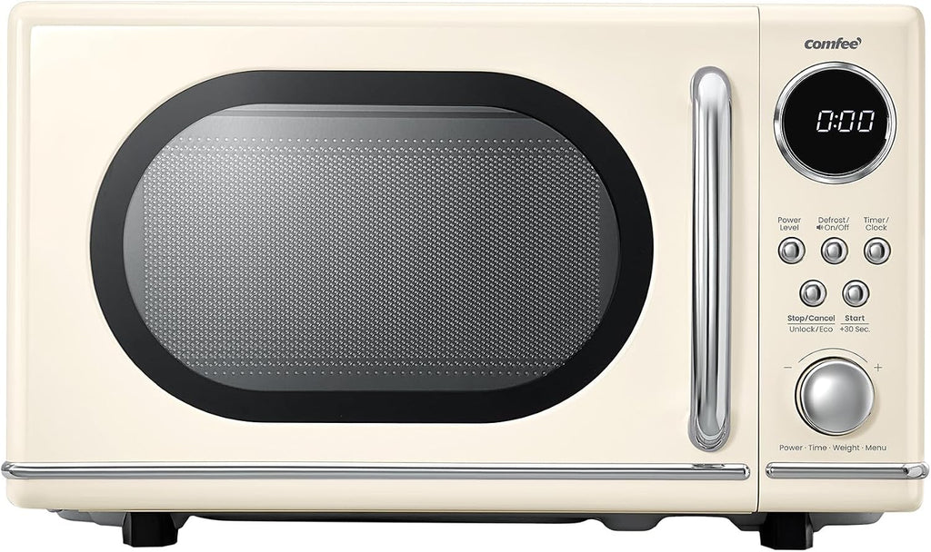 COMFEE Retro Countertop Microwave in Apricot