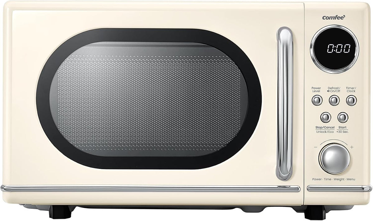 COMFEE Retro Countertop Microwave in Apricot