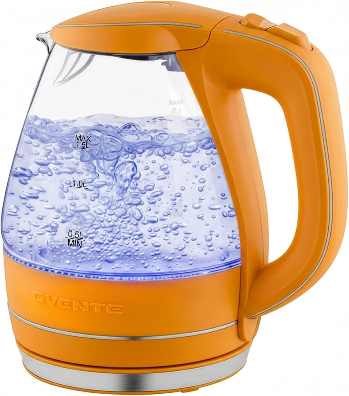 OVENTE 1.5L Glass Electric Kettle