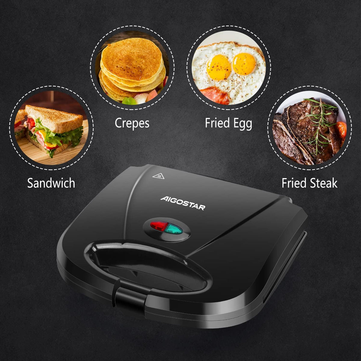 Aigostar Sandwich Maker