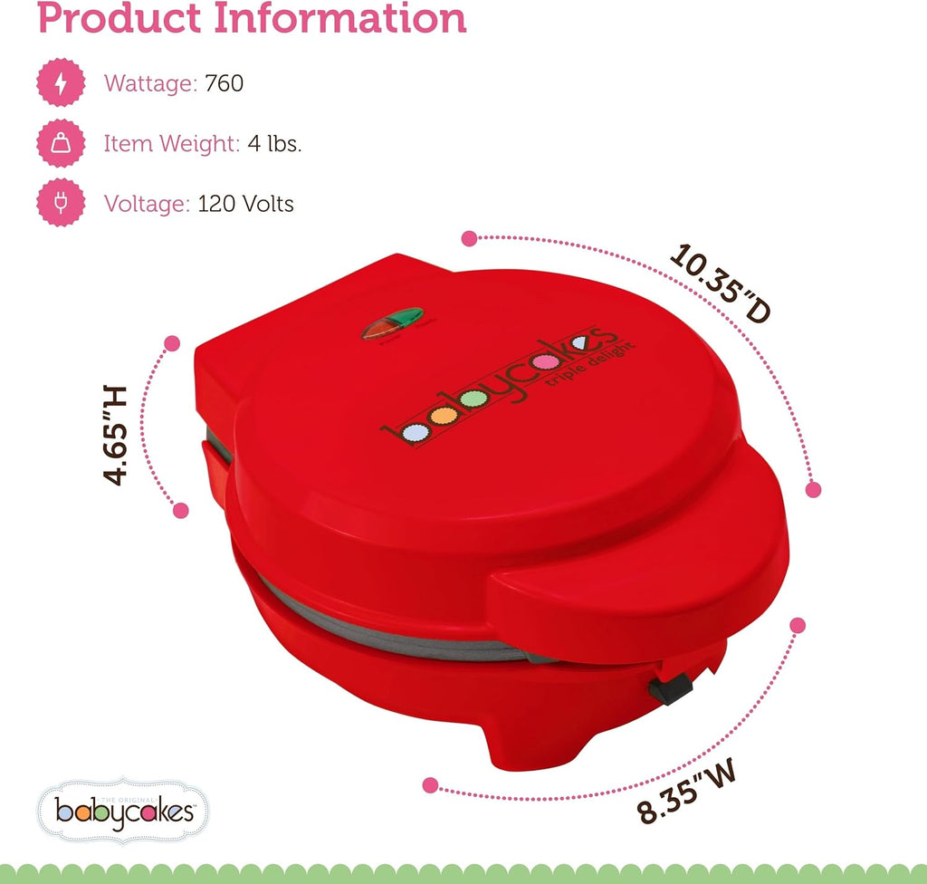 Babycakes 3-in-1 Cake Pop, Cupcake & Donut Maker