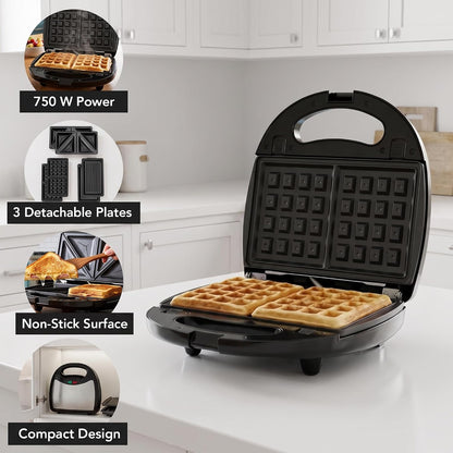 OVENTE 3-in-1 Sandwich Maker