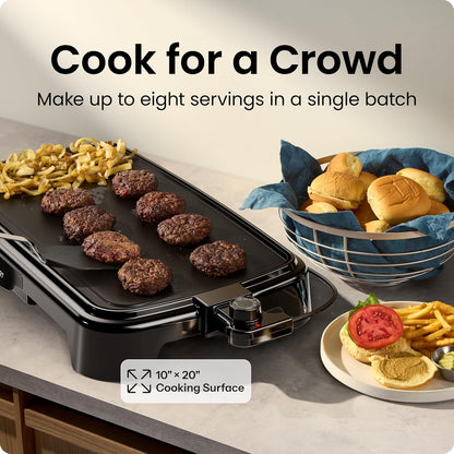 Chefman XL Electric Griddle with Removable Temperature Control